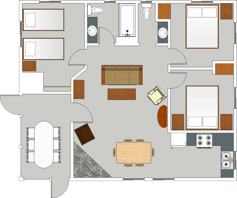 Floor Plan Cabin 9